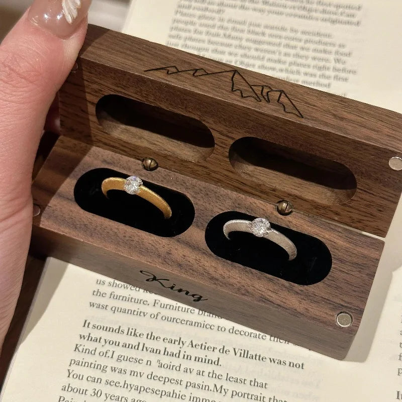 Inlaid Single Diamond Ring
