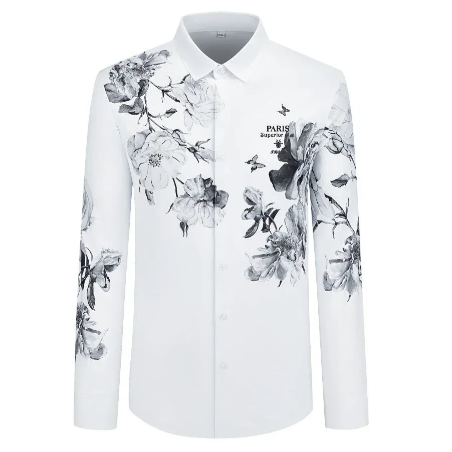 Rhinestone Flower Shirt