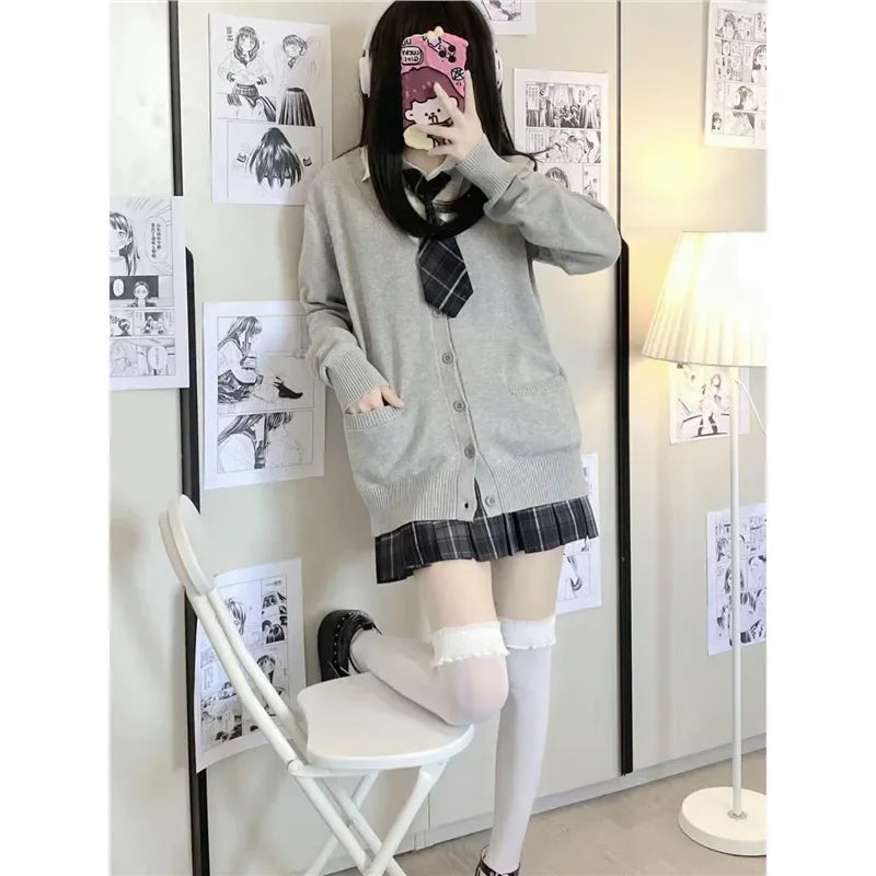Loose Long Sleeve Knitted Sweater Coat
