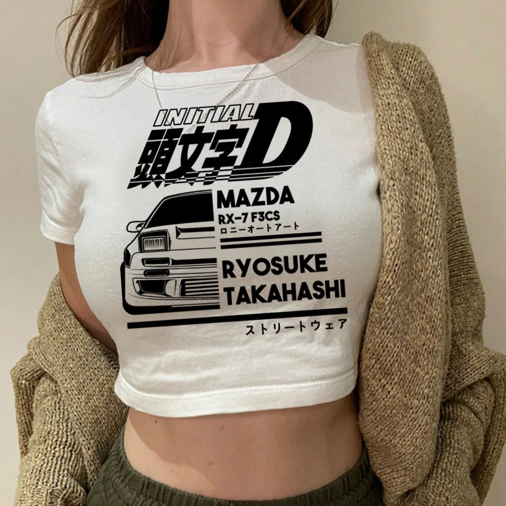 Initial D Crop Top