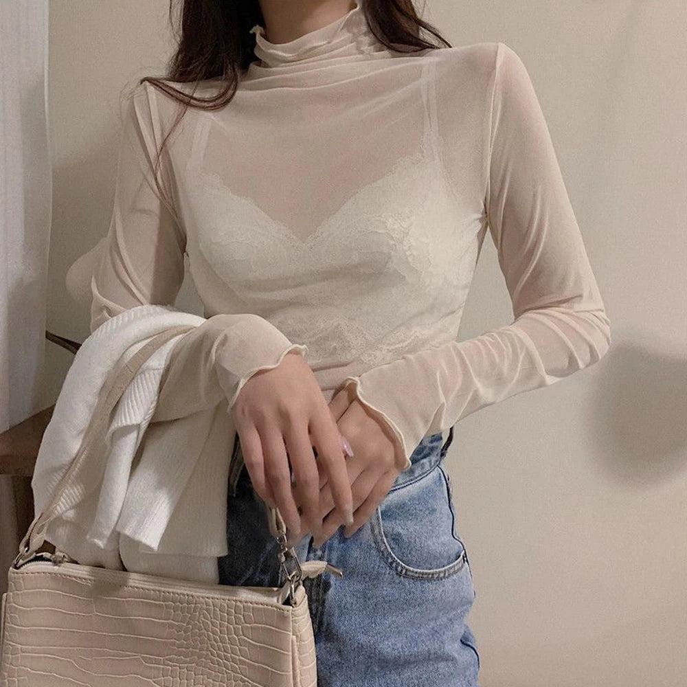 See Through Transparent Top