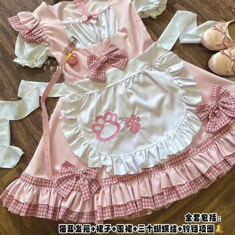Cat Maid Outfit with Bows