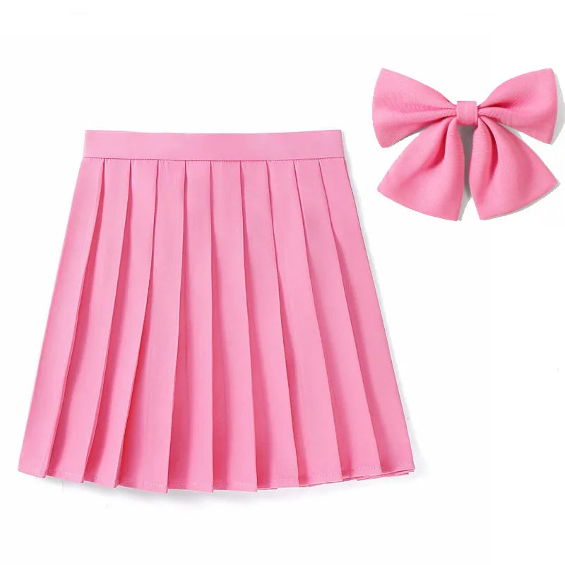 High Waist Skirt With Bowtie