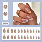 Simple French Wearable False Nails