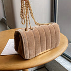 Velvet Shoulder Bag