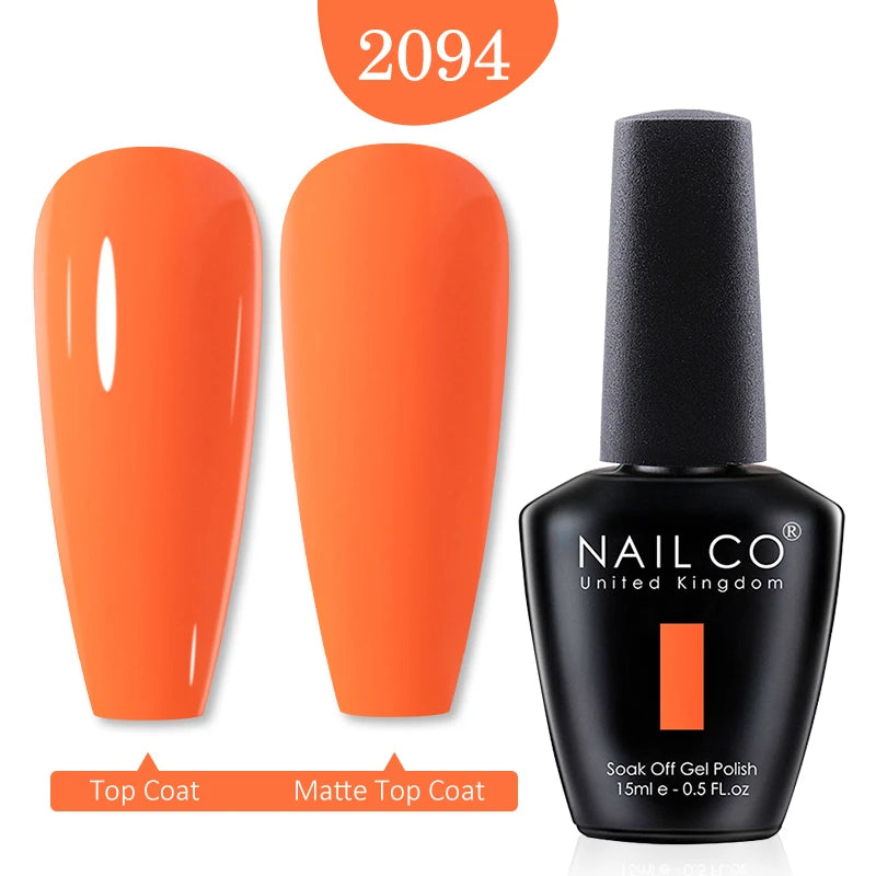 NAILCO 15ml Nail Gel Polish Winter Nude Colors Hybrid Gel Varnish Manicure UV Gel Nail Polish Primer Top Base Coat LED Nails Art