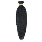 2 Bundles Human Braiding Hair for Boho Braids Brazilian 100% Human Hair Kinky Straight Bulk Human Hair for Braiding 100G