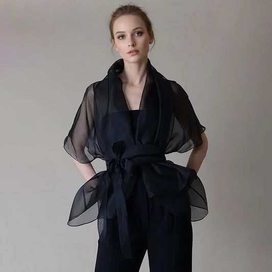Organza Mesh Blouse