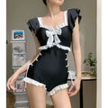 Ruffle Sleeve One Piece Swimsuit