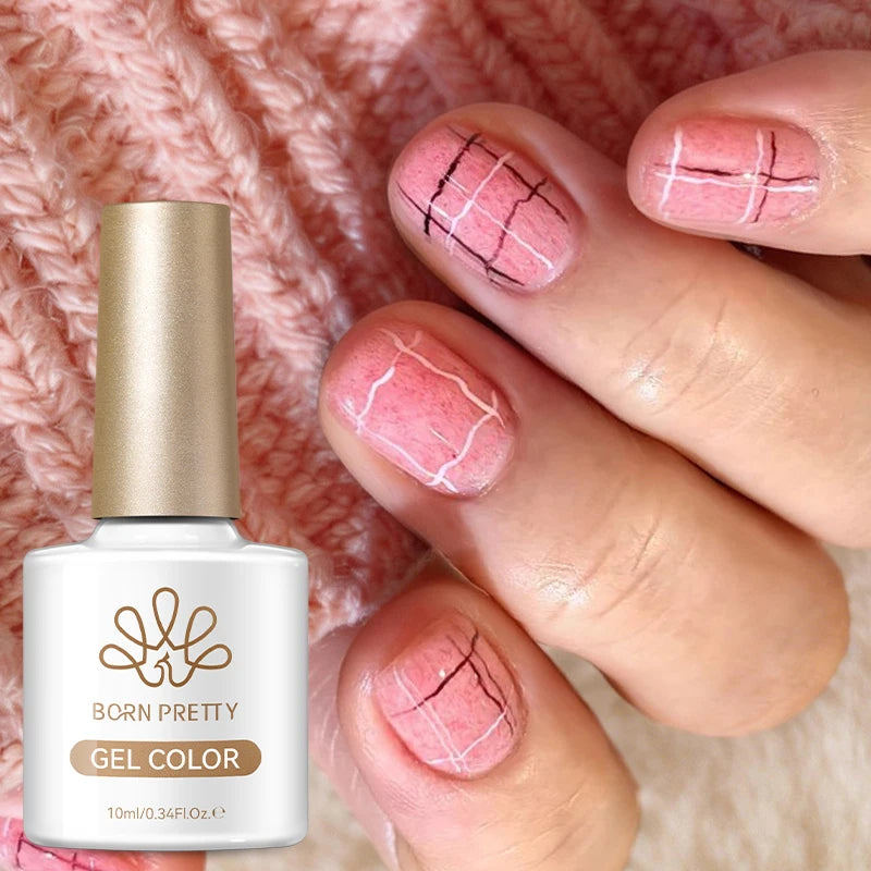BORN PRETTY 1pc 10ml Pink Snug Fuzz Nail Gel Polish Semi Permanent Summer Nail Art Manicure Soak Off LED Varnish Nail Supplies