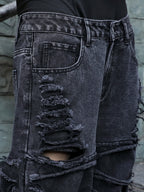 Distressed Black Jeans