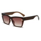 Geometric Quilted Temple Sunglasses