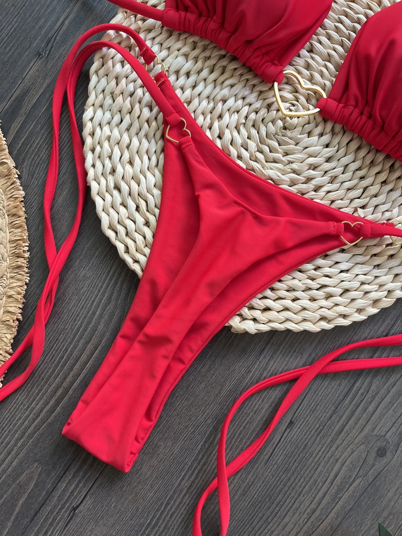 Sweetheart Contrast Bikini Set