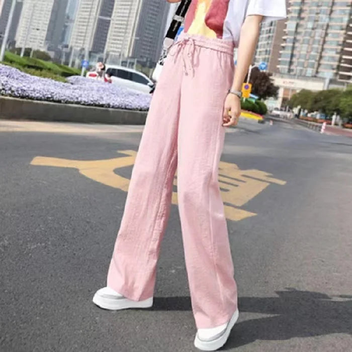 Ankle-Length Wide Leg Pants