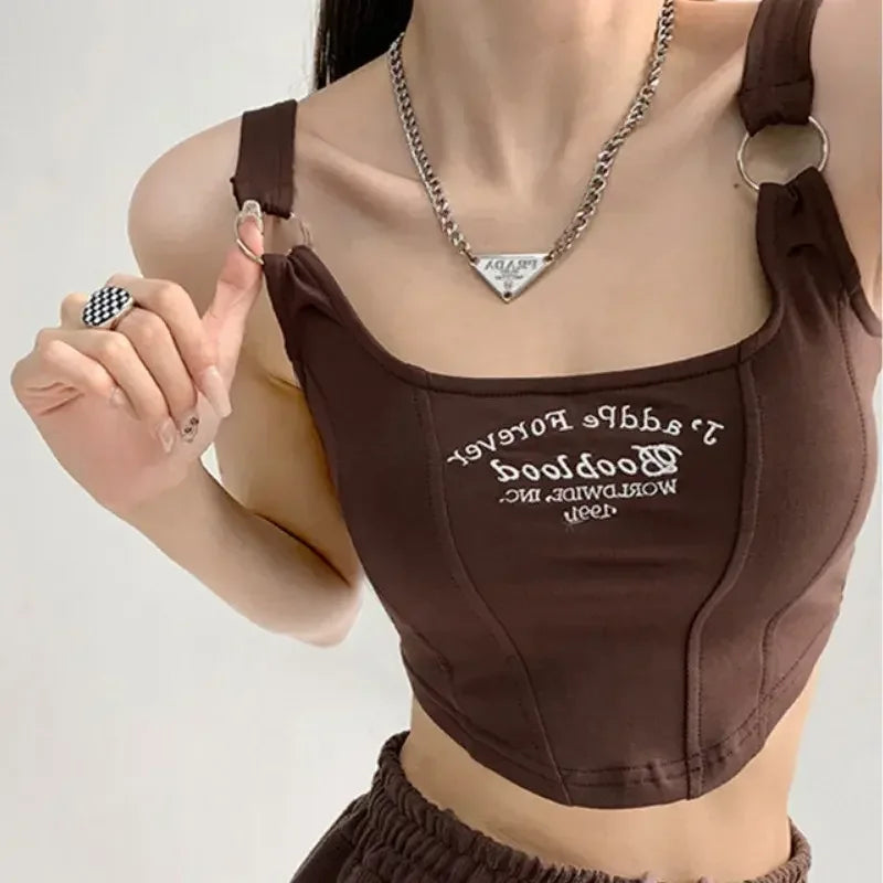 Ring Strap Ribbed Camisole