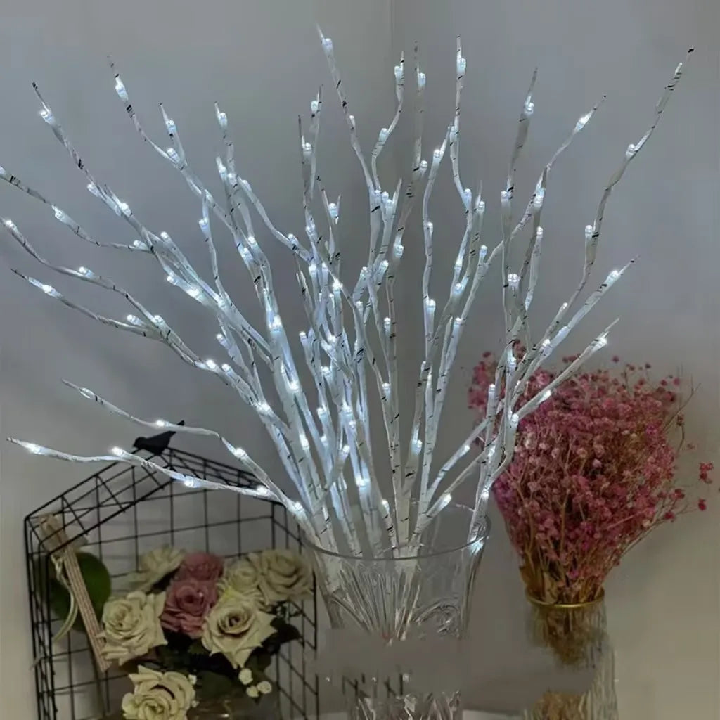 White Birch Branch LED Festive Light