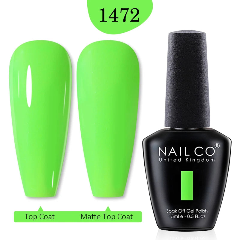 NAILCO 15ml Nail Gel Polish Winter Nude Colors Hybrid Gel Varnish Manicure UV Gel Nail Polish Primer Top Base Coat LED Nails Art