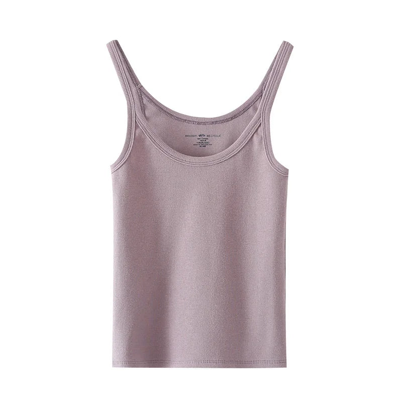 Simple Basic Ribbed Tank Top