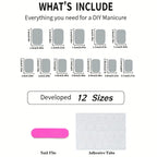 24pcs Sweet Stars Press On Nails