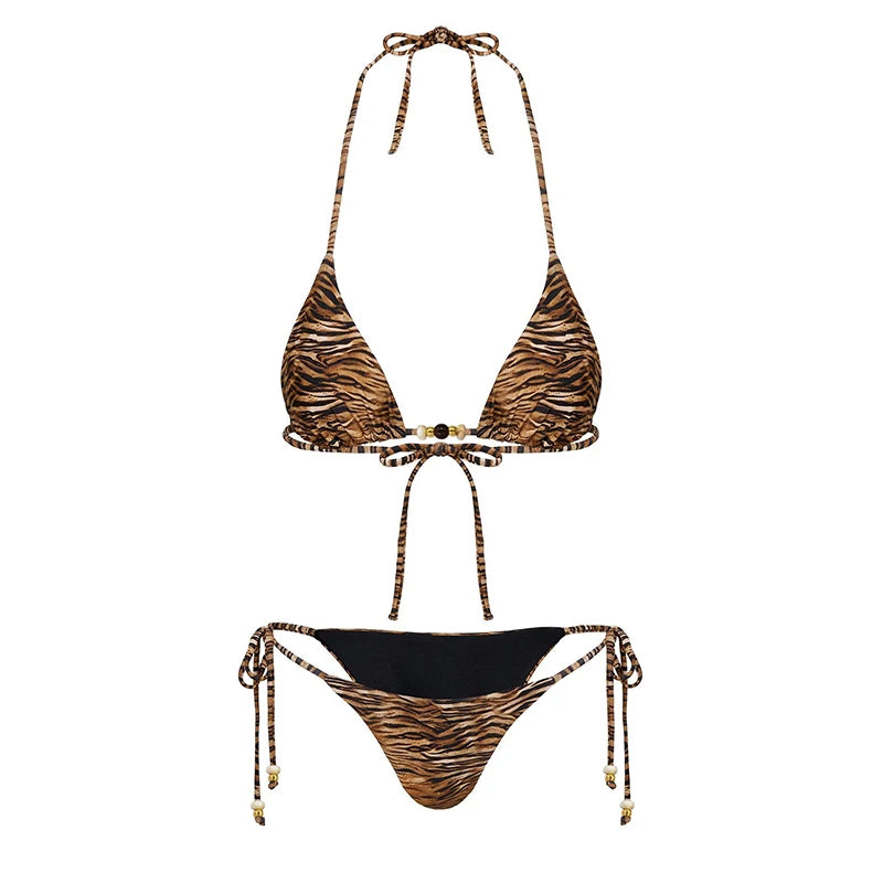 Tiger Print Bikini