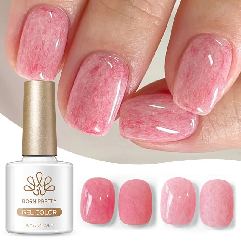BORN PRETTY 1pc 10ml Pink Snug Fuzz Nail Gel Polish Semi Permanent Summer Nail Art Manicure Soak Off LED Varnish Nail Supplies
