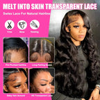 Body Wave Transparent Lace Front Wig