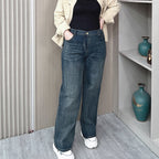 High Waist Straight Jeans