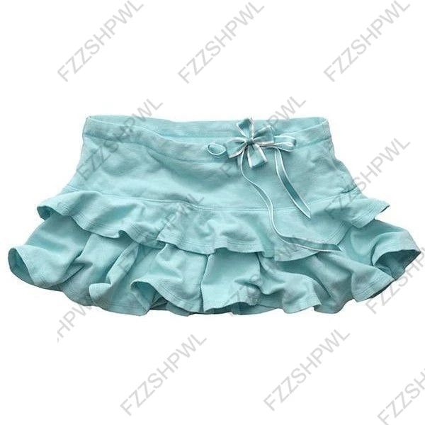 Low Rise Tiered Skirt
