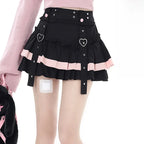 Bandage Patchwork Cake Skirt