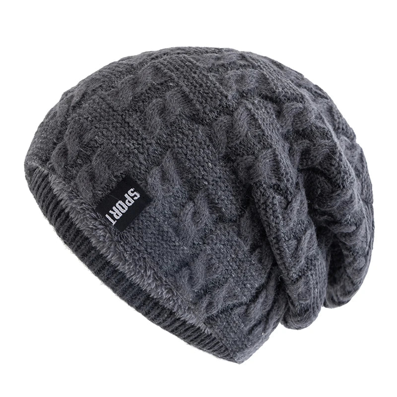 Cable Knit Slouchy Beanie