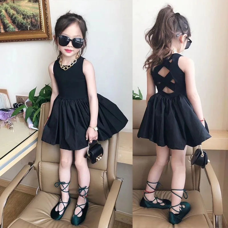 Criss-Cross Backless Dress