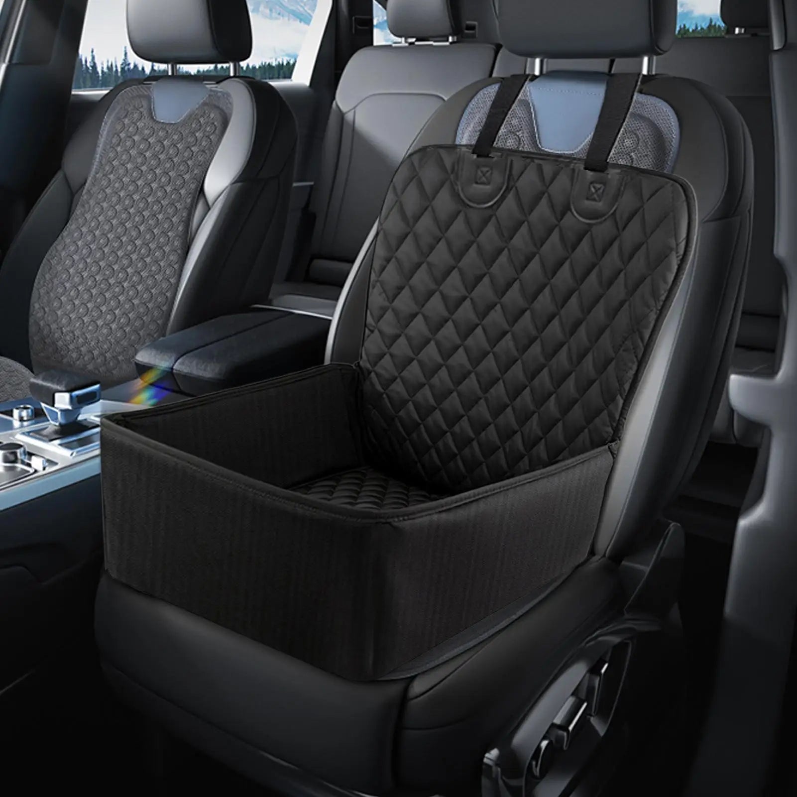 Waterproof Dog Booster Car Seat Large Pet Seat Cover For Cars Easy Clean Booster Cushion Carrier Cover For Bed Suv Truck