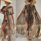 Leopard Chiffon Cover Up