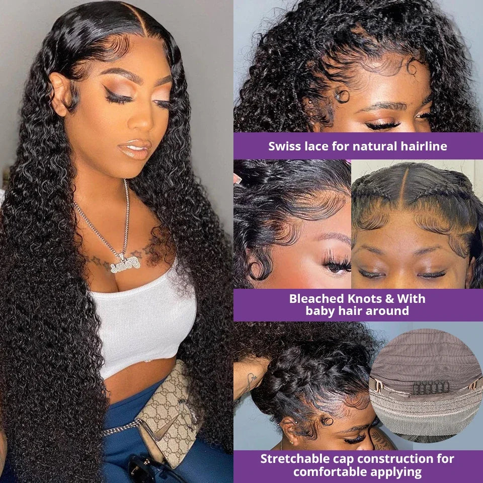 Deep Wave Lace Front Human Hair Wig