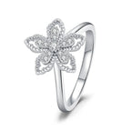 925 Sterling Silver Flower Rings