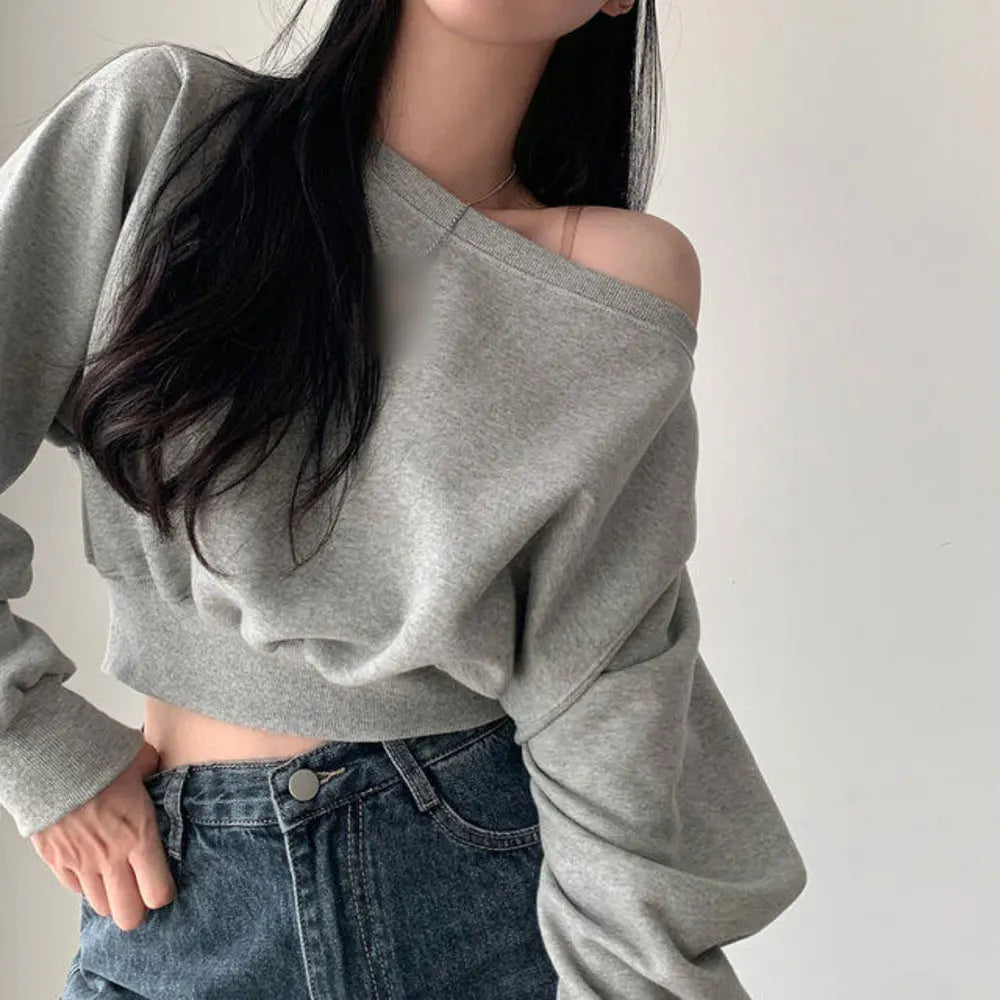 Off Shoulder Hoodie