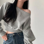 Off Shoulder Hoodie