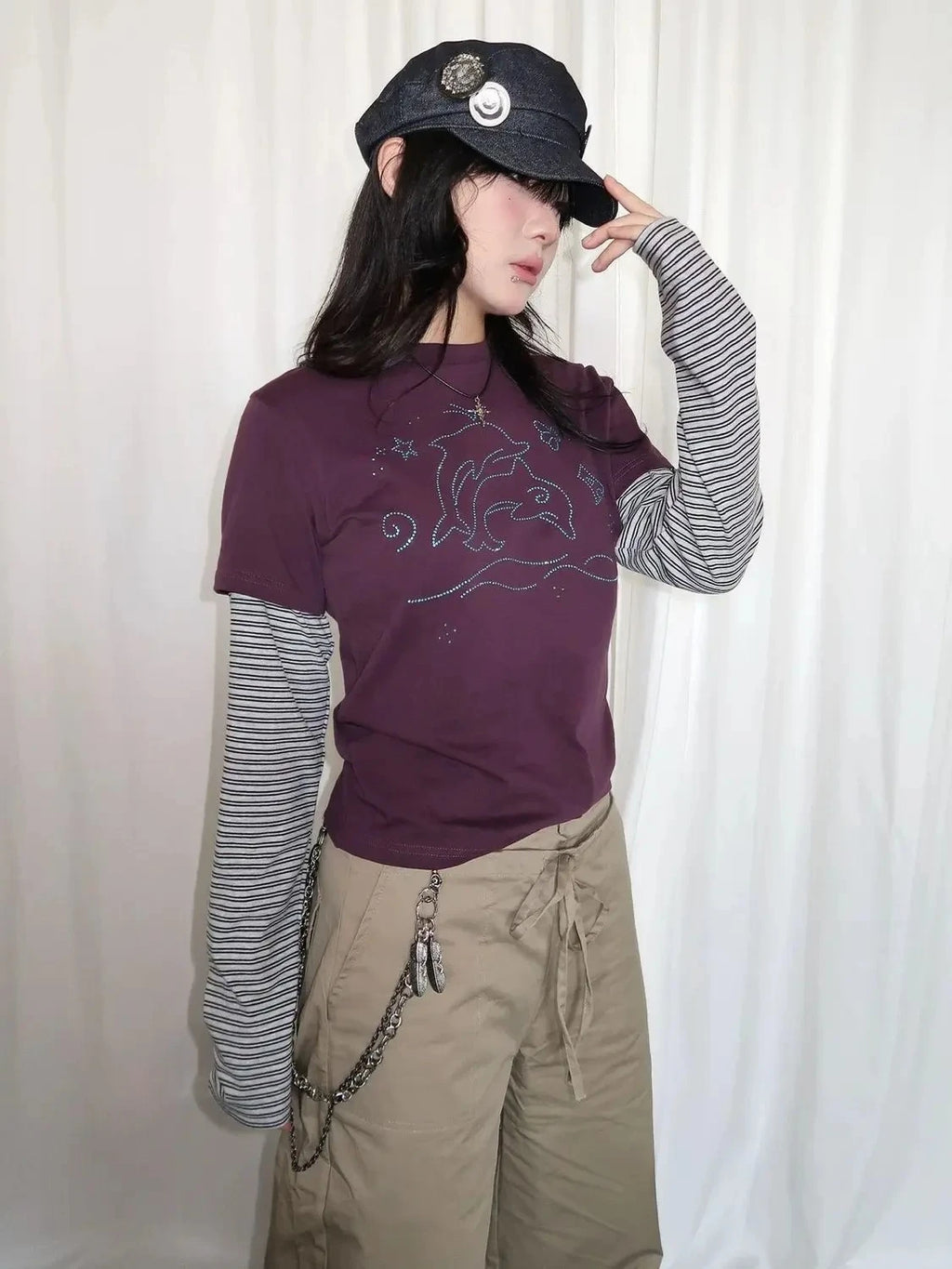 Cross Print Tee