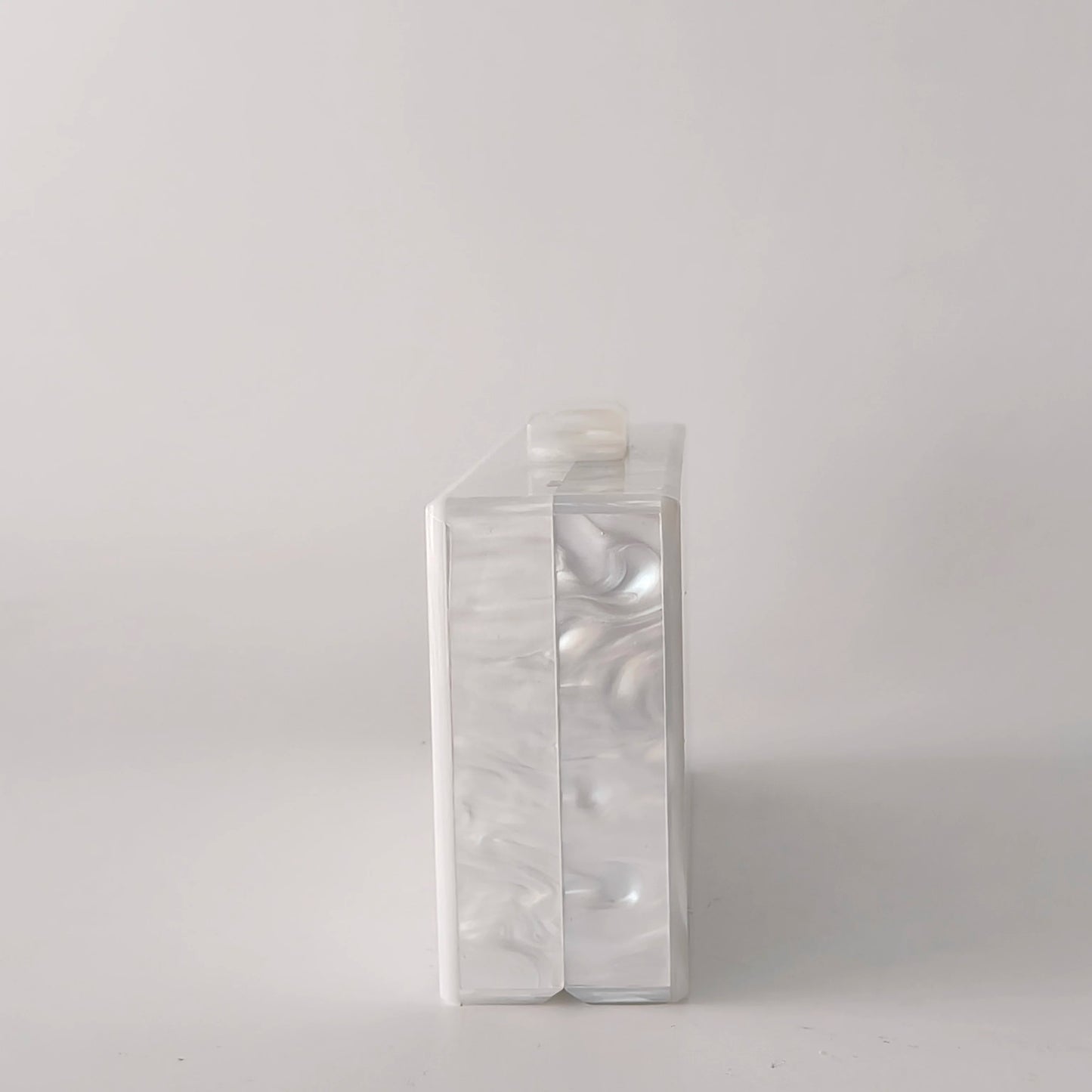 Pearl Marble White Letter Name Mrs Acrylic Box Evening Clutch Purse Womenunique PVC Long Female Mini Purses Wedding Party Bags
