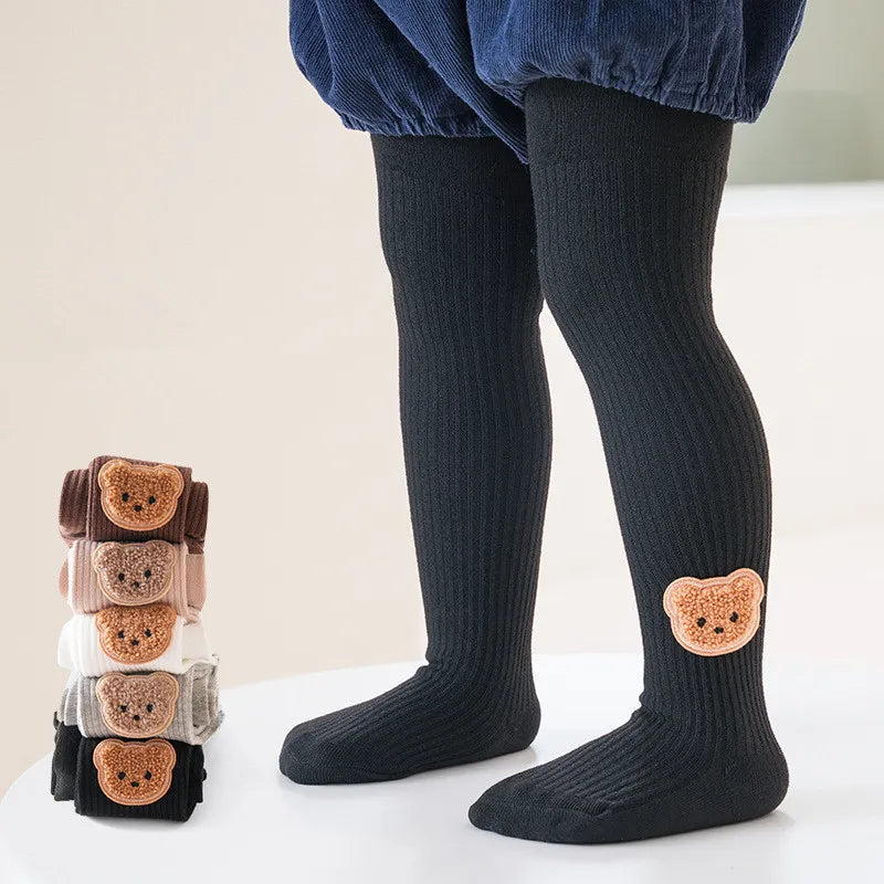 Little Bear Cub Ribbed Tights