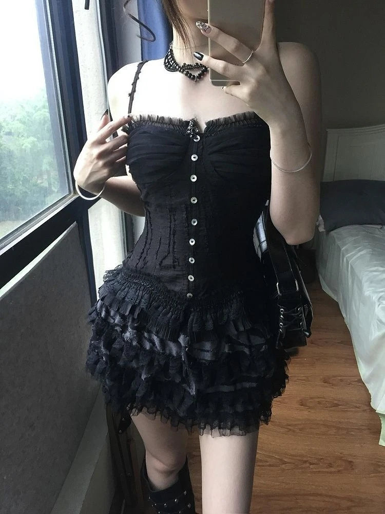 Vest Cake Skirt Set
