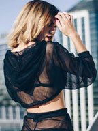 Hollow Mesh Net Hooded T-Shirt