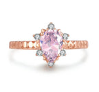 925 Sterling Silver Ring Garnet Gemstones Ring