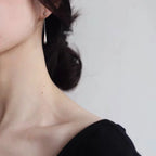 925 Sterling Silver Waterdrop Long Tassel Earring