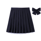 High Waist Skirt With Bowtie