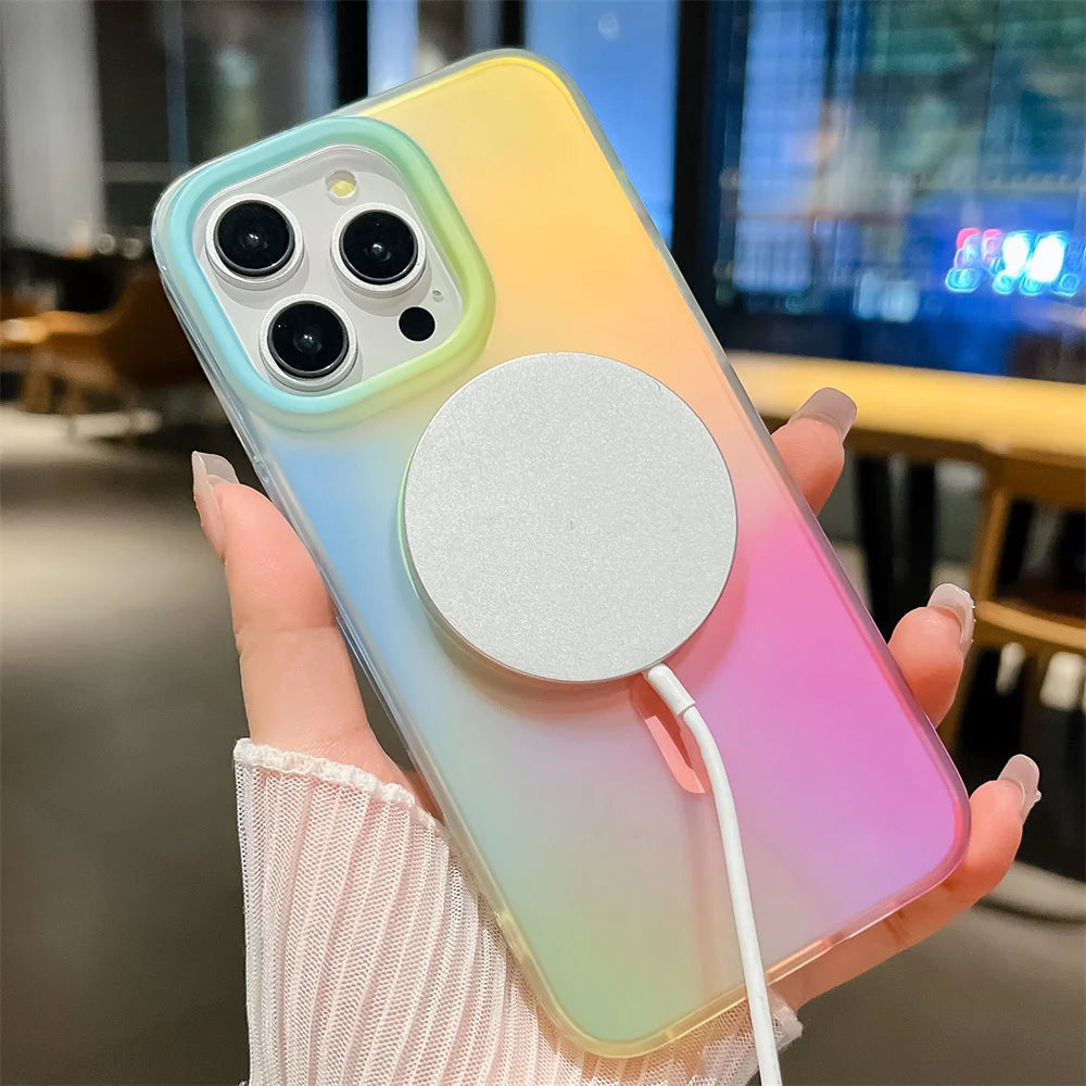 Ink Clashing Colours Chameleon for Magsafe Lanyard Case