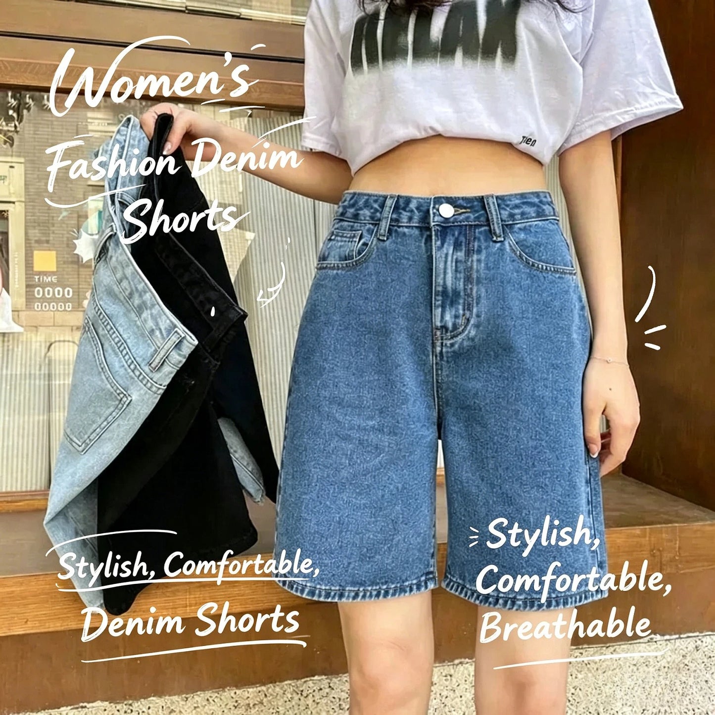 Classic Denim Shorts