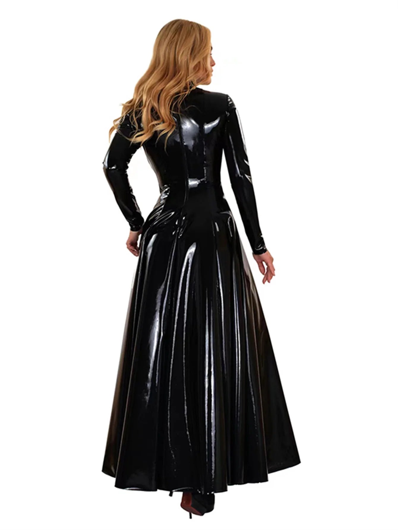 Faux Leather Pendulous Dress