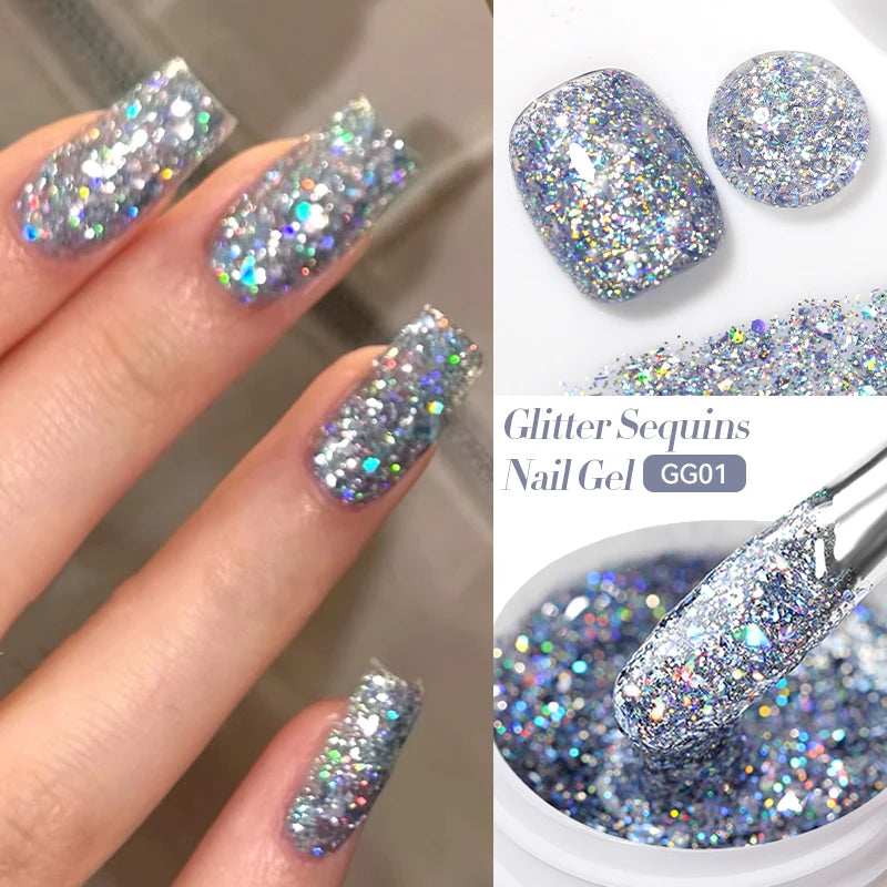 LILYCUTE 8ml Pink Dried Flower Gel Nail Polish Natural Flower Fairy Nail Art Gel Soak Off UV LED Painting Varnish For Nails DIY
