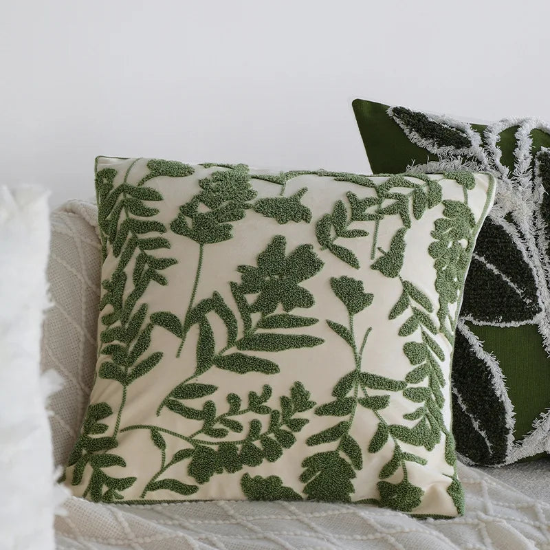 Floral Tufted Pillowcase